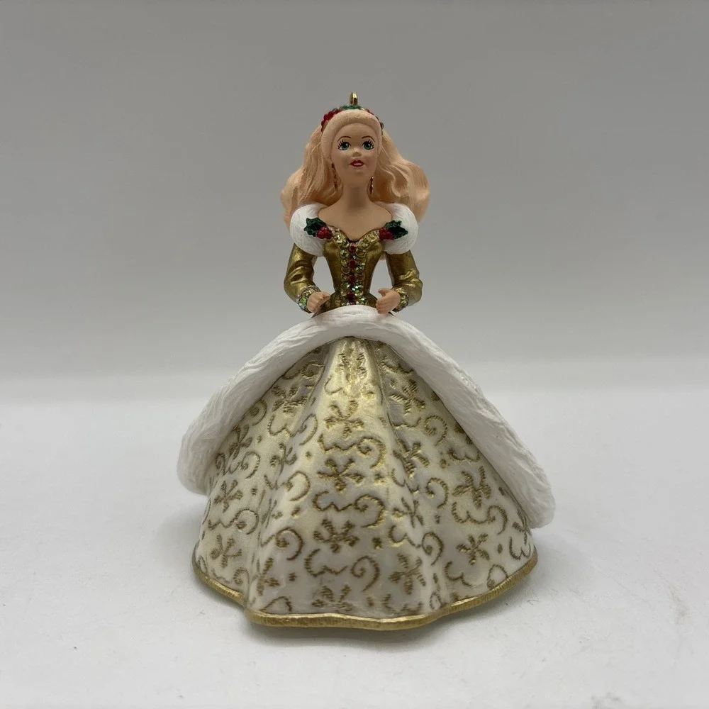 Hallmark Keepsake Ornament 1994 Holiday Barbie 2nd In Barbie Series Vintage EUC